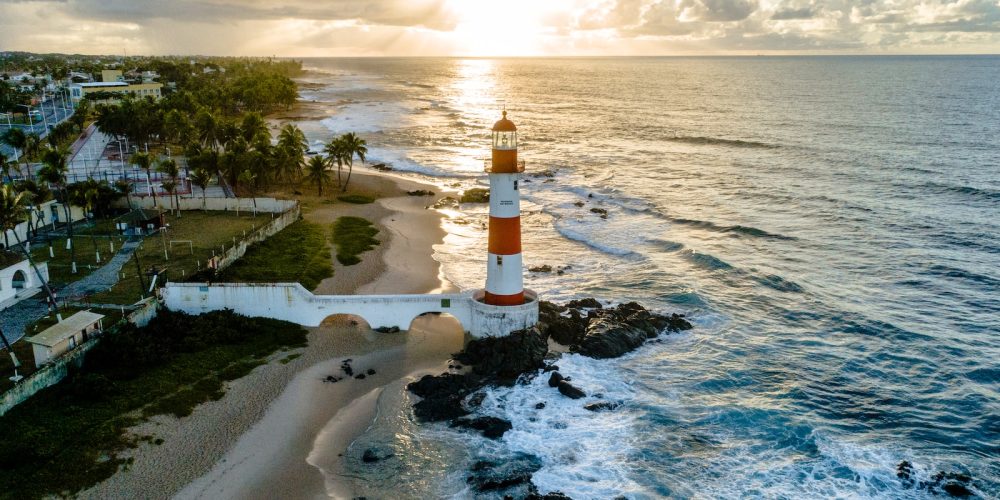 Farol da Barra em Salvador, Bahia, Brasil.